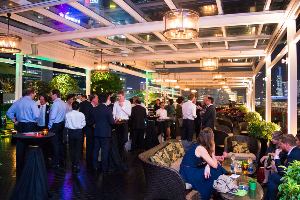 Corporate event at Lantern bar in the evening