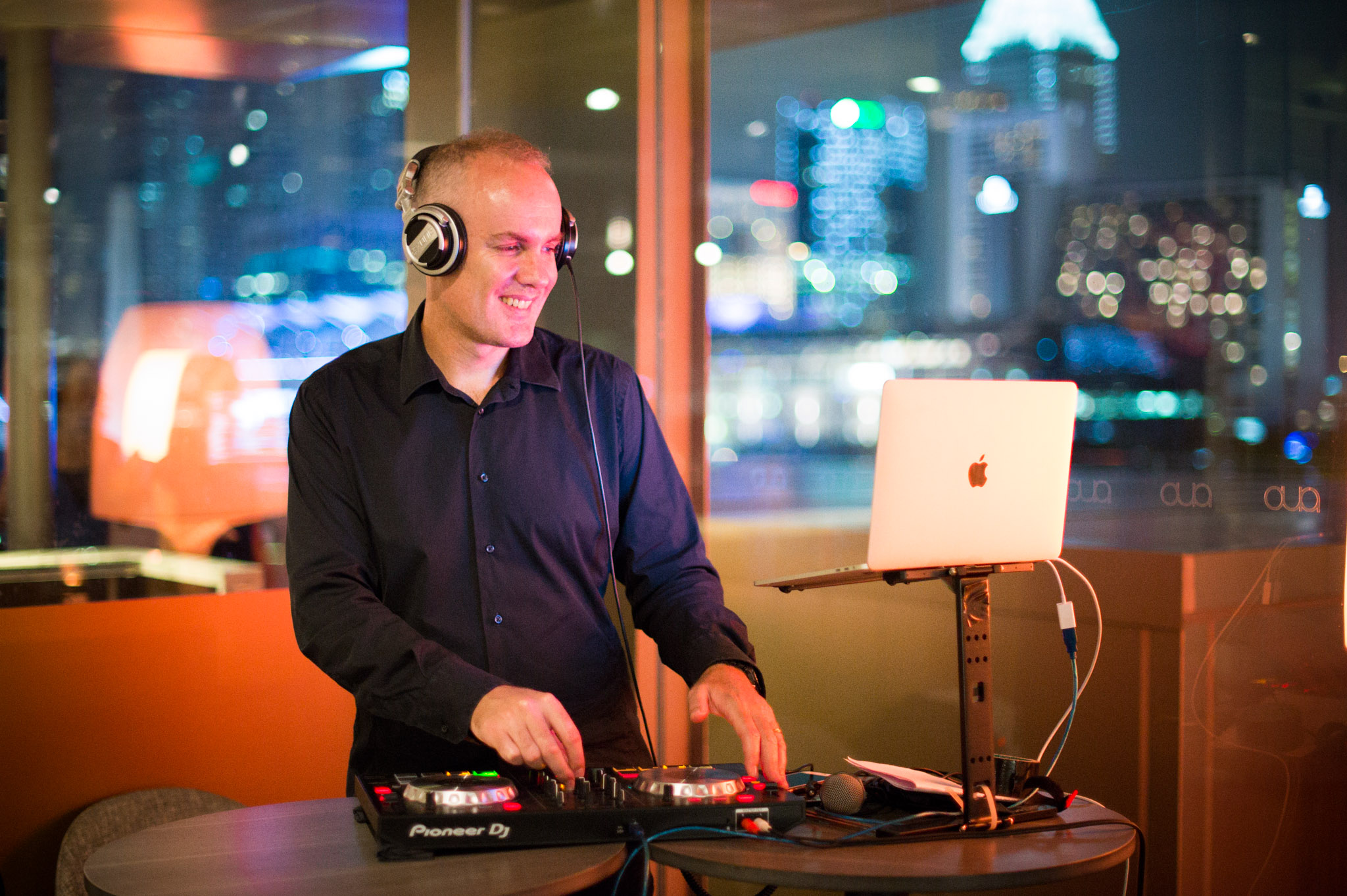 DJ playing music at a party